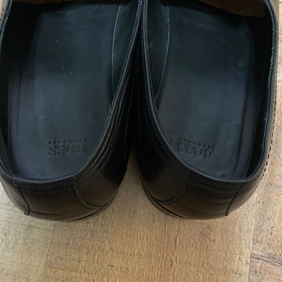 Boss Hugo Boss black loafers size 11.5 - Picture 13 of 16